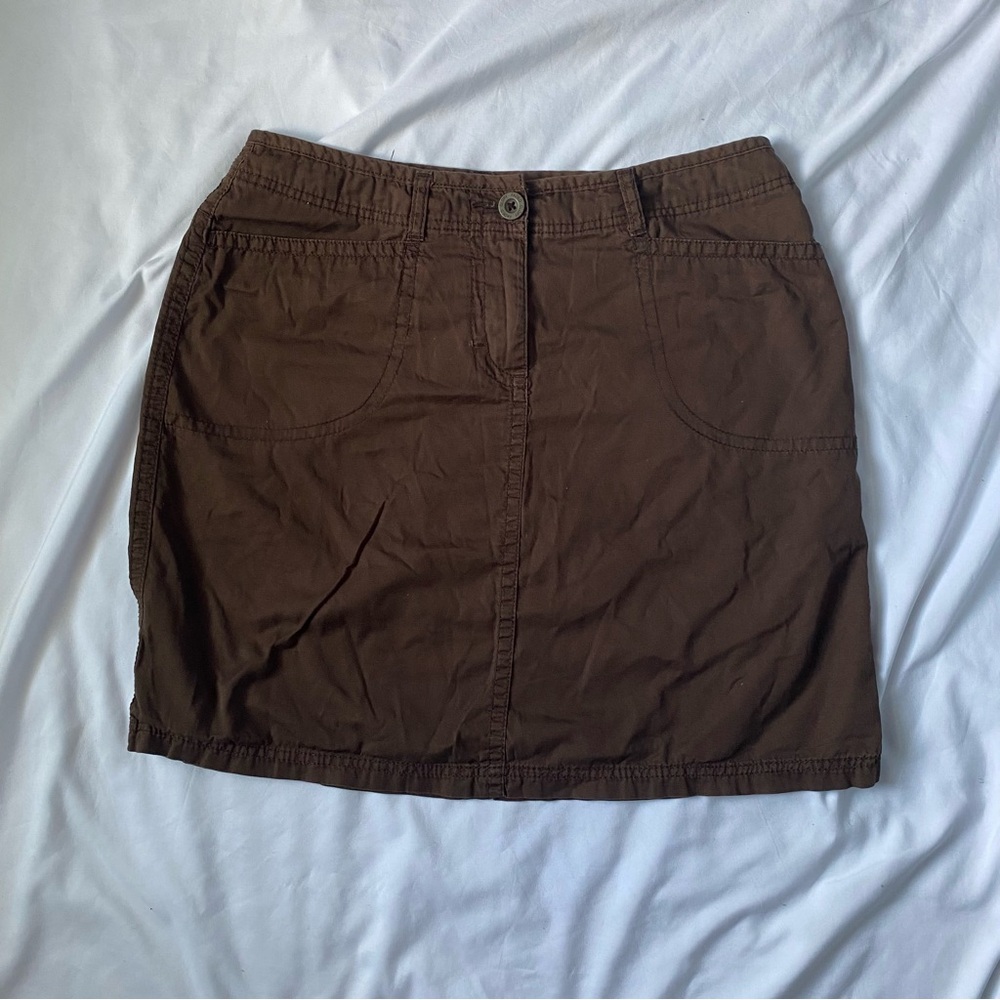 Faded Glory Dark Brown Mini Skirt
